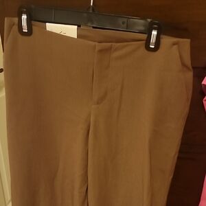 NWT a new day Women's Brown Boot Cut Pants With Side Pockets Size 4